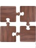 Ahşap Mdf 4'lü Puzzle Bardak Altlığı