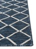 Mood MO 05 Indigo White İskandinav Desenli Kaydırmaz Dokuma Kilim