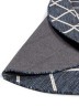 Mood MO 05 Indigo White İskandinav Desenli Kaydırmaz Yuvarlak Dokuma Kilim