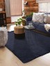 Rustik RS 01 Blue Dört Tarafı Saçaklı Pamuklu Yıkanabilir Kilim